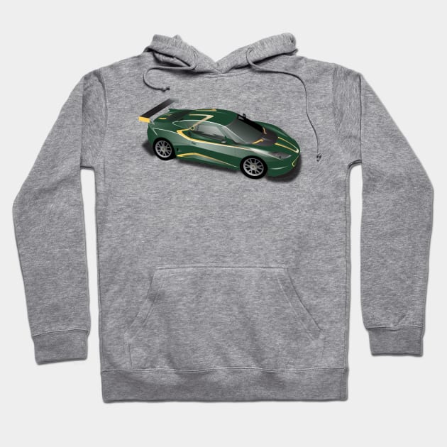 Lotus Evora John Player Special BRG Hoodie by Bluevolksmann